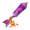 紫色爆裂煙火