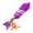紫色螺旋環煙火