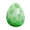 Зелёное конфетное яйцо
