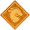 Decorazione arancione da parete Anno nuovo